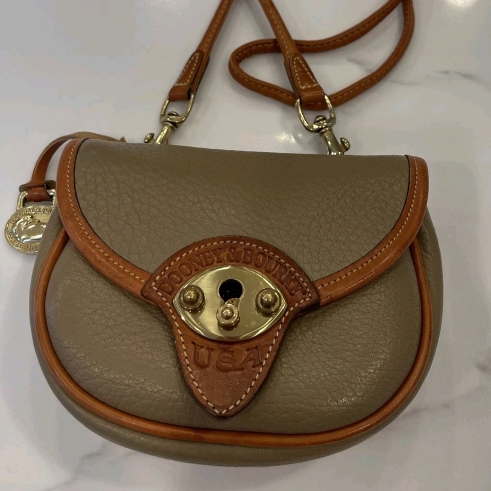 Dooney & Bourke Tan Leather Crossbody Bag
